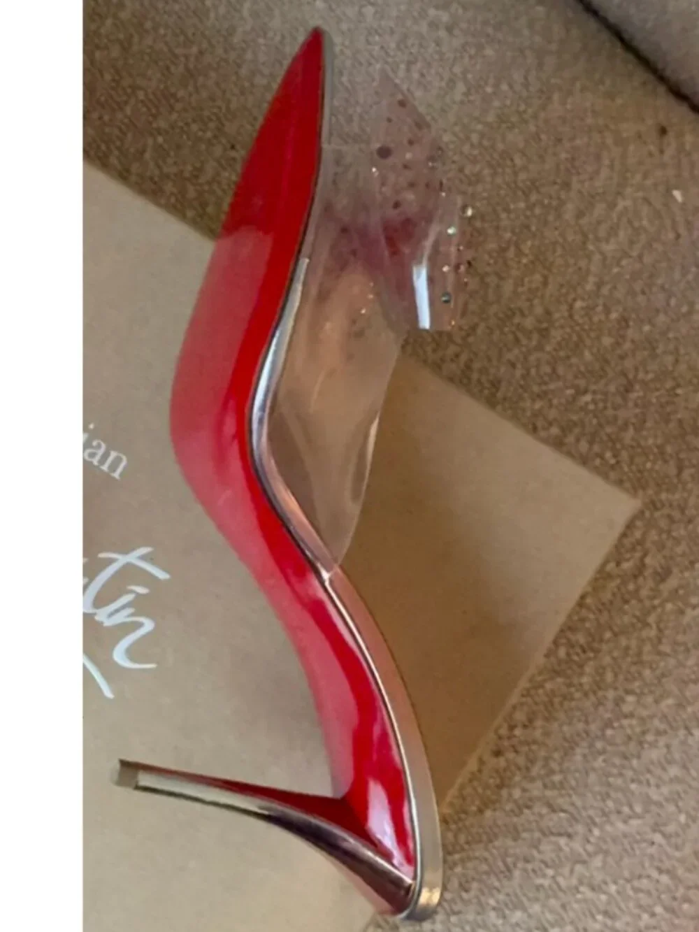 Christian Louboutin heel these cinderella